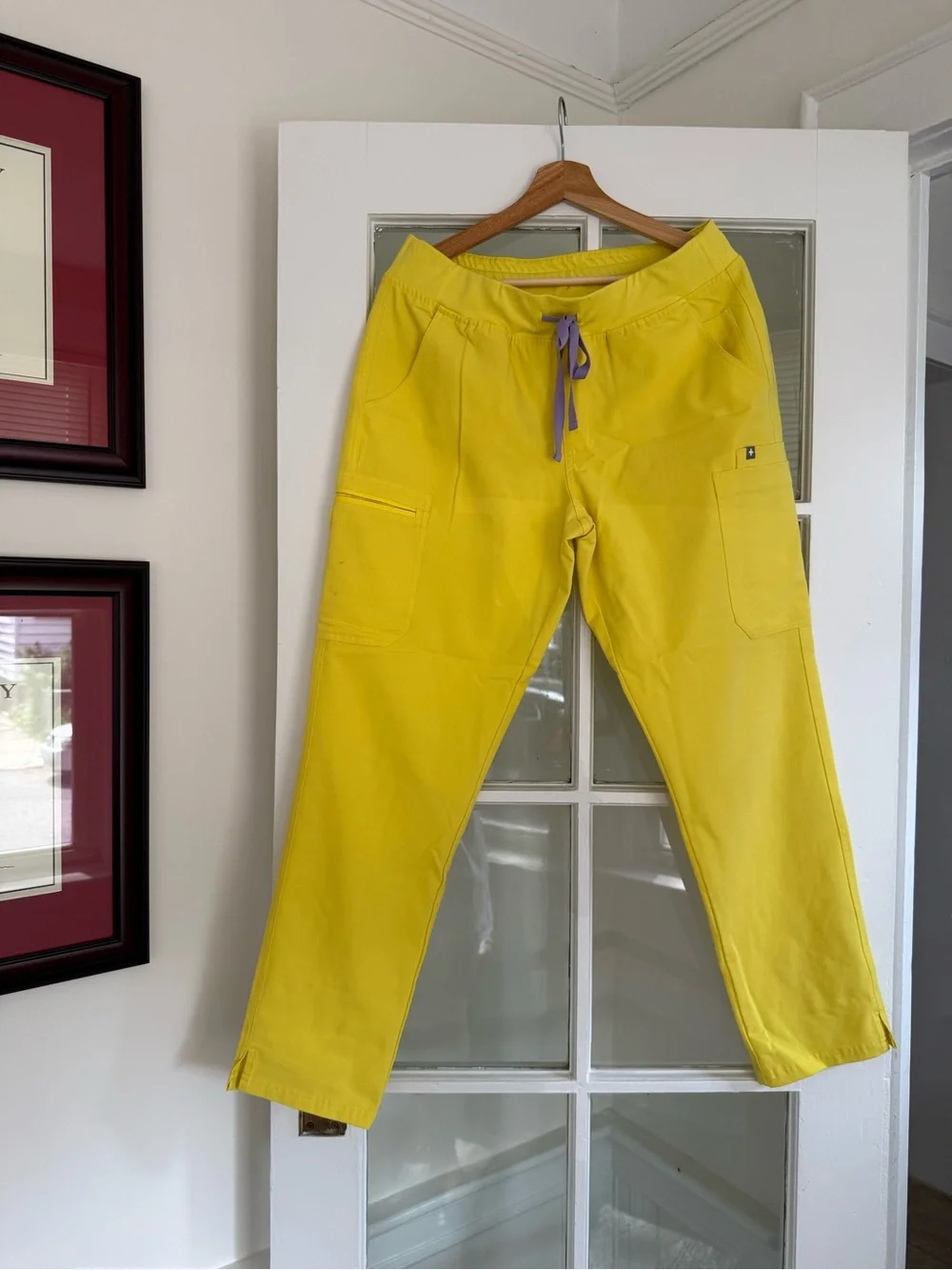 Yellow Women’s Casual Drawstring Pants